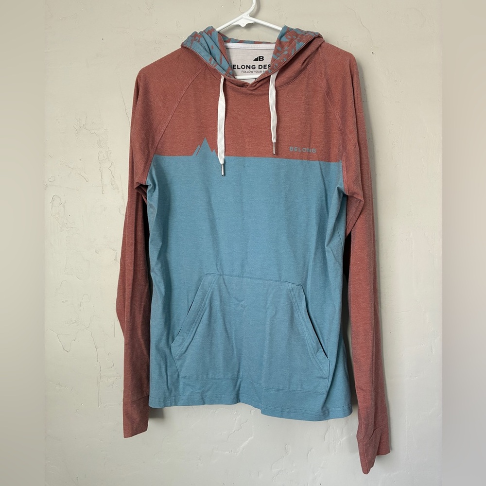 Belong Designs Blue and Red Long Sleeve Top